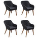 Set mobilier de grădină, 5 piese, negru - WALTI WALTI