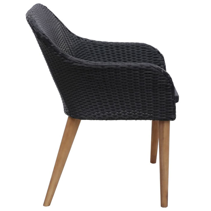 Set mobilier de grădină, 5 piese, negru - WALTI WALTI