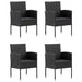 Set mobilier de grădină, 5 piese, negru - WALTI WALTI