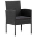Set mobilier de grădină, 5 piese, negru - WALTI WALTI