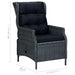 Set mobilier de grădină, 5 piese, gri închis - WALTI WALTI