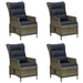 Set mobilier de grădină, 5 piese, maro - WALTI WALTI