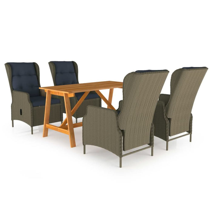 Set mobilier de grădină, 5 piese, maro - WALTI WALTI