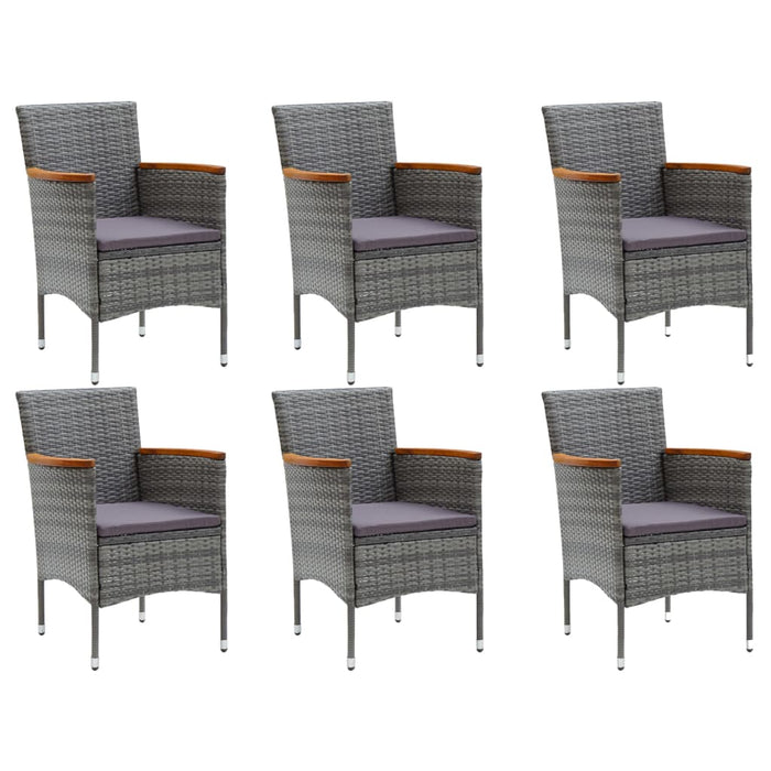 Set mobilier de grădină, 7 piese, gri - WALTI WALTI
