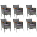 Set mobilier de grădină, 7 piese, gri - WALTI WALTI