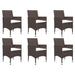 Set mobilier de grădină, 9 piese, maro - WALTI WALTI