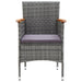 Set mobilier de grădină, 9 piese, gri - WALTI WALTI