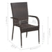 Set mobilier de grădină, 7 piese, maro - WALTI WALTI