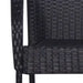 Set mobilier de grădină, 7 piese, negru - WALTI WALTI