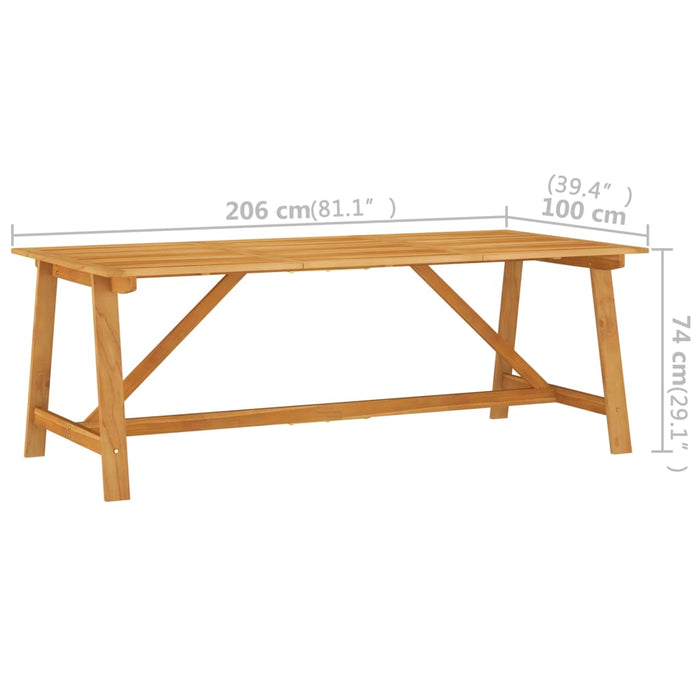 Set mobilier de grădină, 7 piese, negru - WALTI WALTI