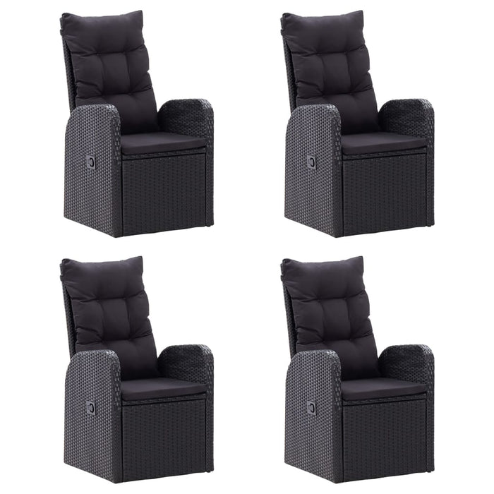 Set mobilier de grădină, 7 piese, negru - WALTI WALTI