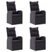 Set mobilier de grădină, 7 piese, negru - WALTI WALTI