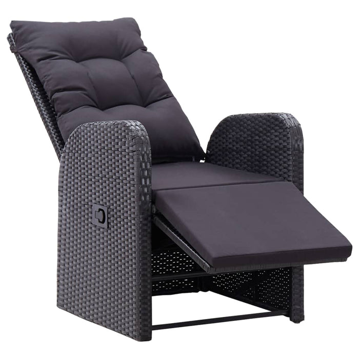 Set mobilier de grădină, 7 piese, negru - WALTI WALTI