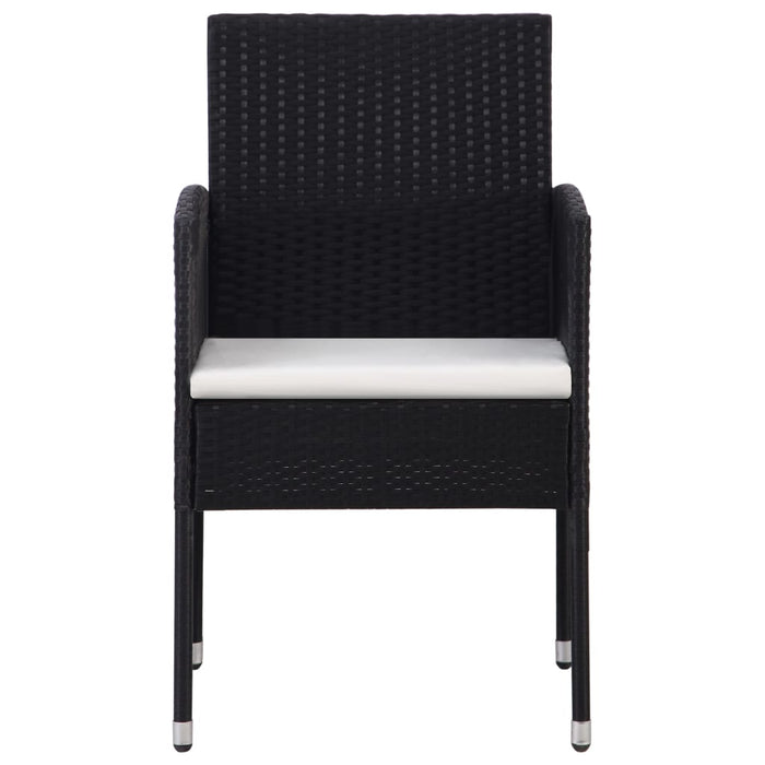 Set mobilier de grădină, 7 piese, negru WALTI