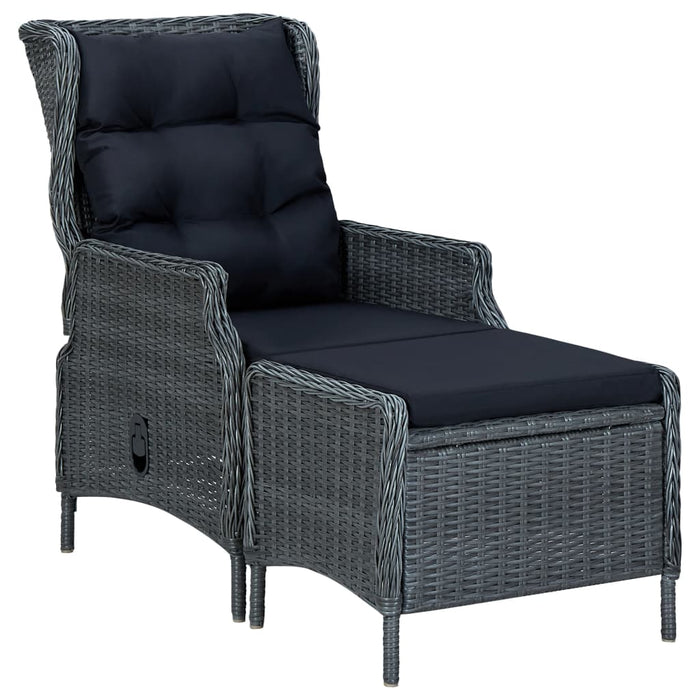 Set mobilier de grădină, 9 piese, gri închis - WALTI WALTI