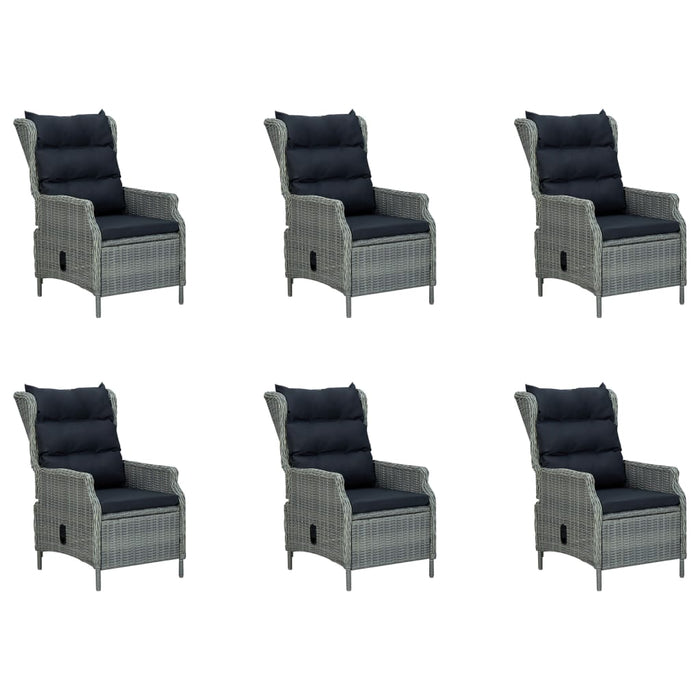 Set mobilier de grădină, 9 piese, gri deschis - WALTI WALTI