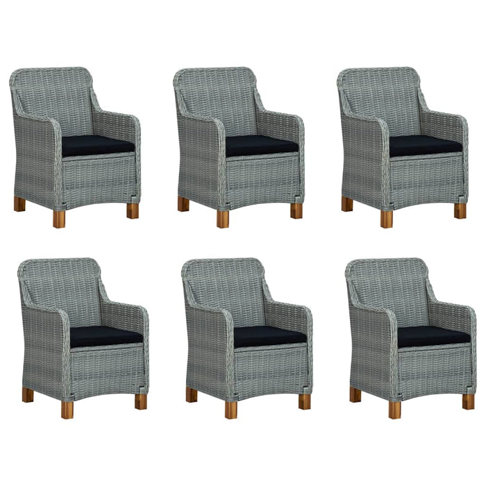 Set mobilier de grădină, 7 piese, gri deschis WALTI