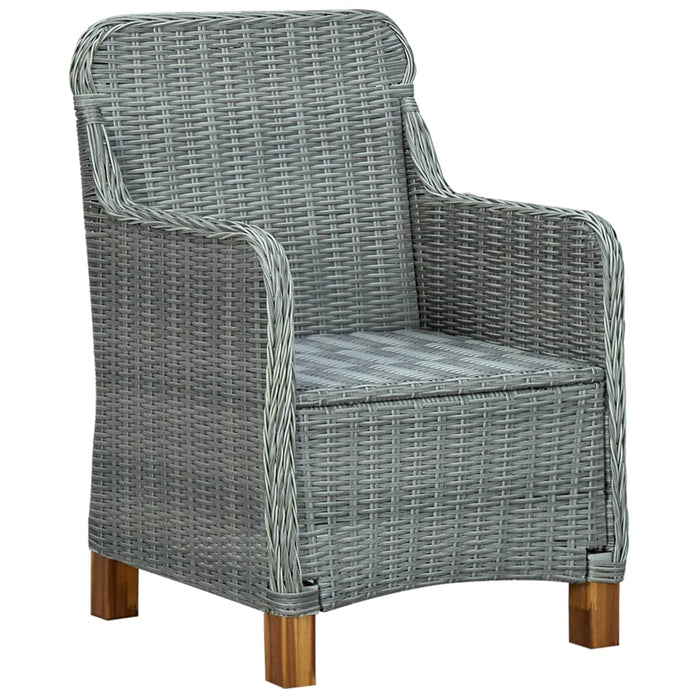 Set mobilier de grădină, 7 piese, gri deschis WALTI