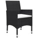 Set mobilier de grădină, 3 piese, negru - WALTI WALTI