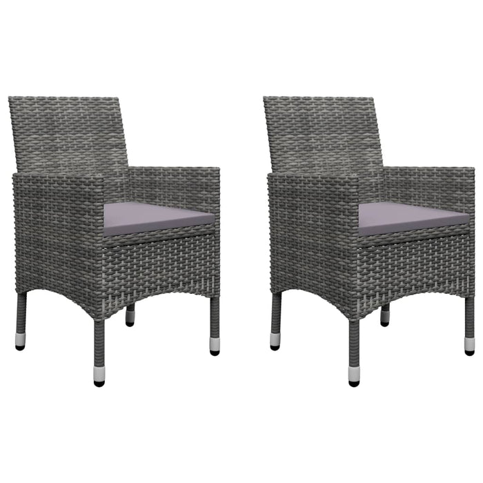 Set mobilier de grădină, 3 piese, gri WALTI