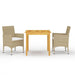 Set mobilier de grădină, 3 piese, bej - WALTI WALTI