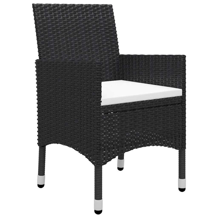 Set mobilier de grădină, 5 piese, negru WALTI