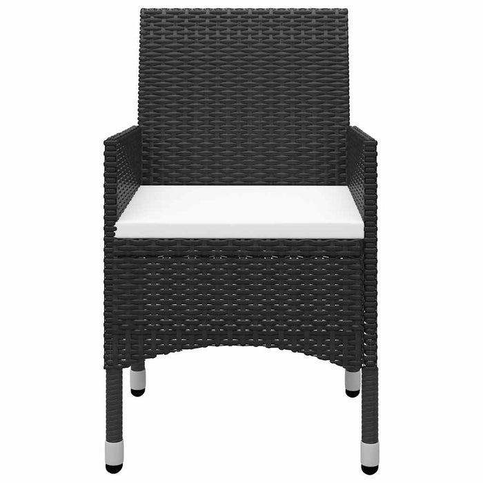 Set mobilier de grădină, 5 piese, negru WALTI