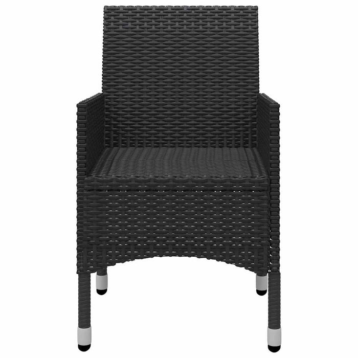 Set mobilier de grădină, 5 piese, negru WALTI