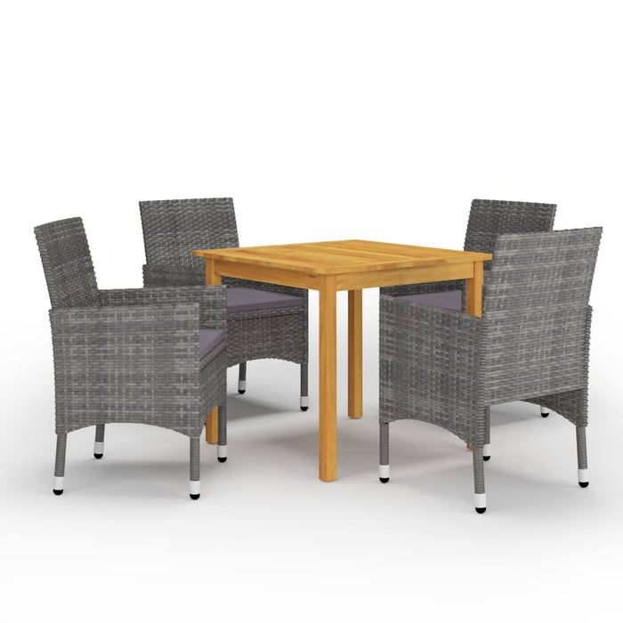Set mobilier de grădină, 5 piese, gri WALTI
