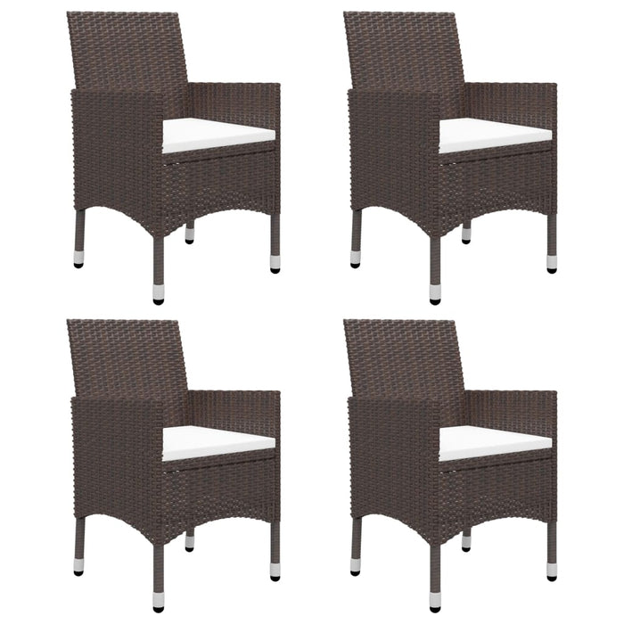 Set mobilier de grădină, 5 piese, maro WALTI