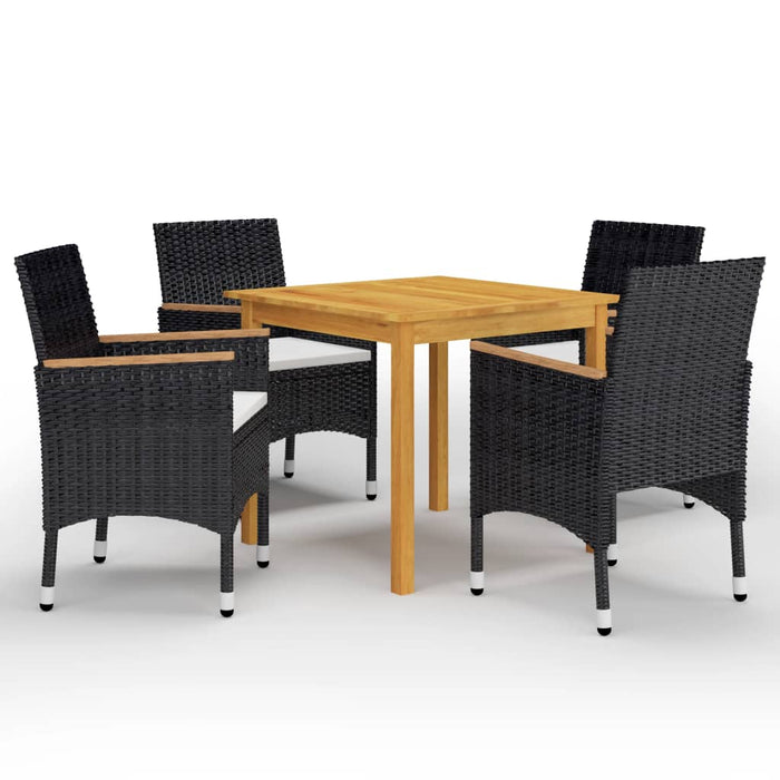 Set mobilier de grădină, 5 piese, negru - WALTI WALTI