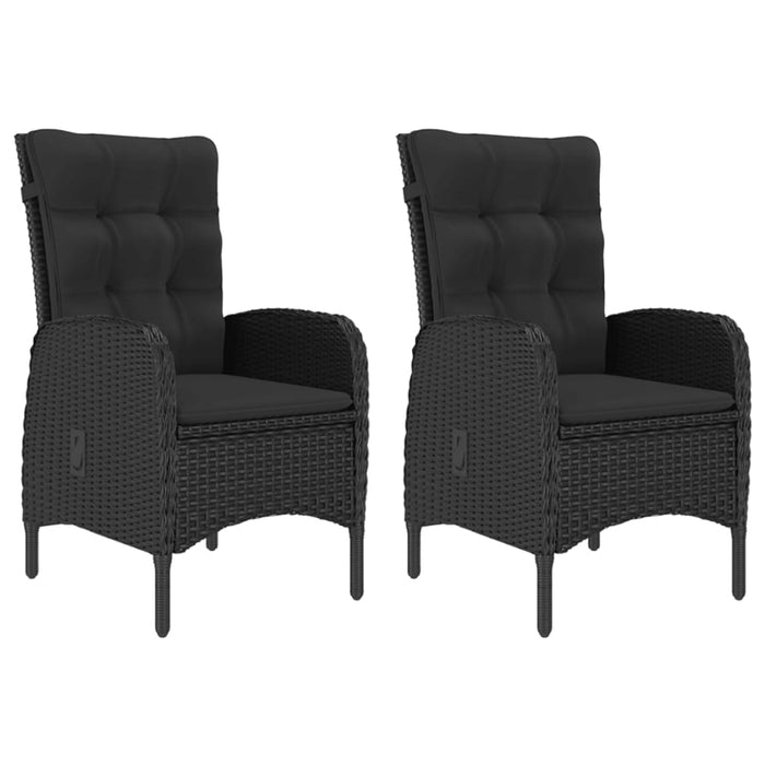 Set mobilier de grădină, 3 piese, negru - WALTI WALTI