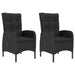 Set mobilier de grădină, 3 piese, negru - WALTI WALTI