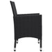 Set mobilier de grădină, 5 piese, negru - WALTI WALTI