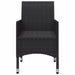 Set mobilier de grădină, 5 piese, negru - WALTI WALTI