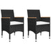 Set mobilier de grădină, 5 piese, negru - WALTI WALTI