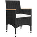 Set mobilier de grădină, 5 piese, negru - WALTI WALTI