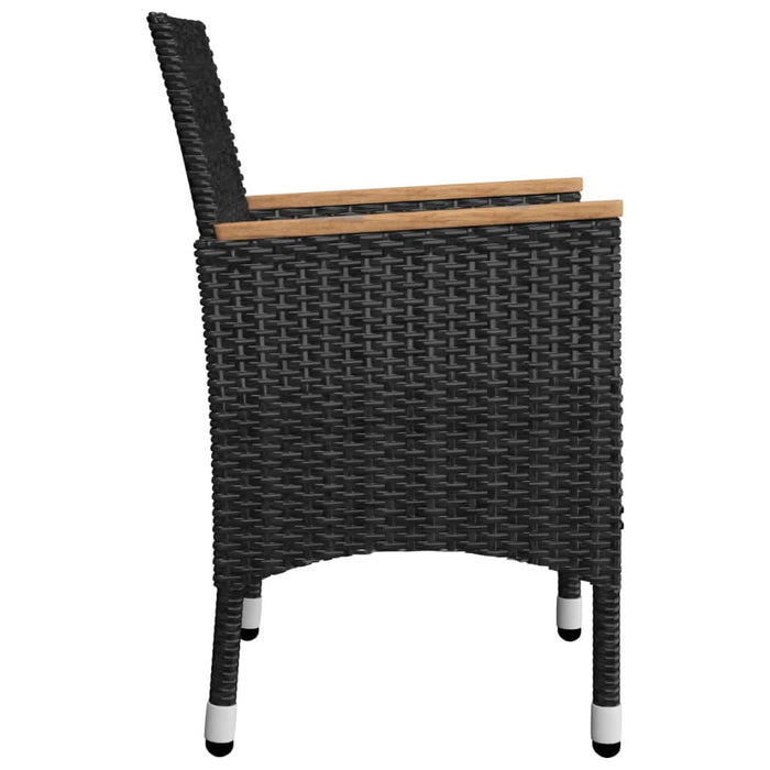 Set mobilier de grădină, 5 piese, negru - WALTI WALTI
