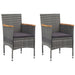 Set mobilier de grădină, 5 piese, gri - WALTI WALTI