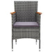 Set mobilier de grădină, 5 piese, gri - WALTI WALTI