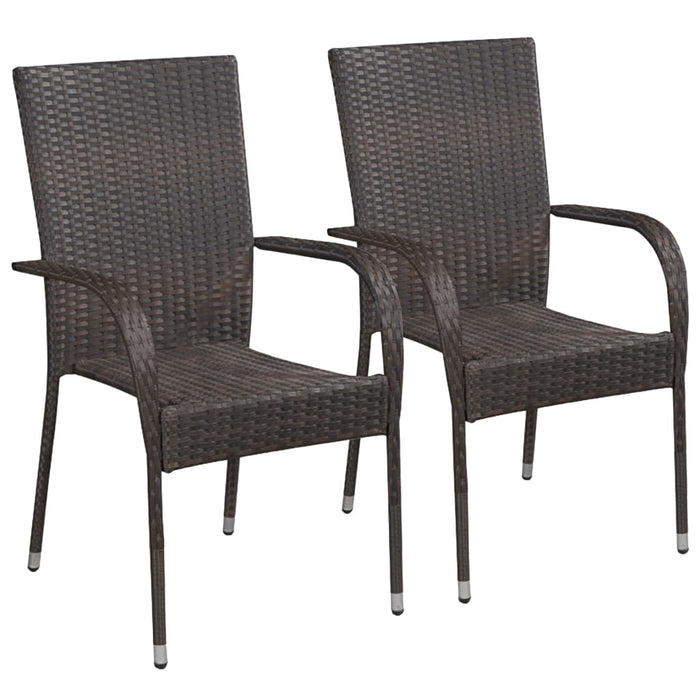 Set mobilier de grădină, 3 piese, maro - WALTI WALTI