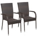 Set mobilier de grădină, 3 piese, maro - WALTI WALTI