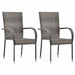 Set mobilier de grădină, 3 piese, gri - WALTI WALTI