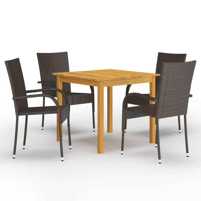 Set mobilier de grădină, 5 piese, maro - WALTI WALTI