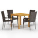 Set mobilier de grădină, 5 piese, maro - WALTI WALTI