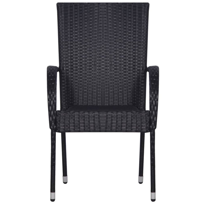 Set mobilier de grădină, 5 piese, negru WALTI