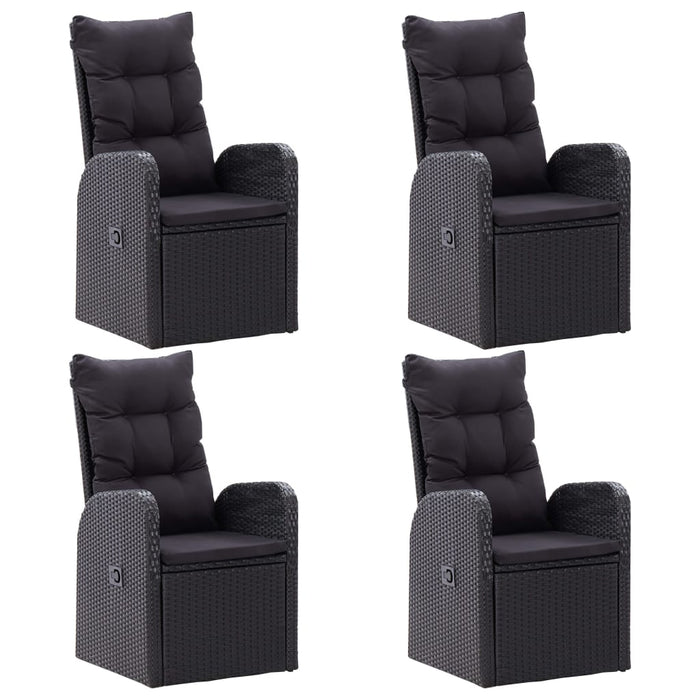 Set de masă pentru grădină, 5 piese, negru - WALTI WALTI