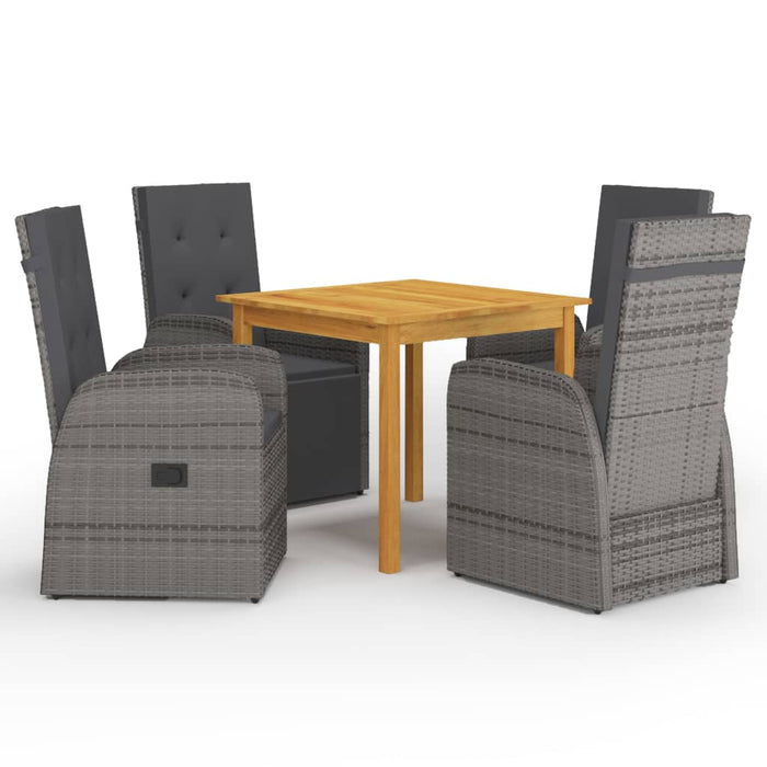 Set mobilier de grădină, 5 piese, gri - WALTI WALTI