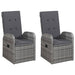Set mobilier de grădină, 5 piese, gri - WALTI WALTI