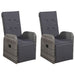 Set mobilier de grădină, 5 piese, gri - WALTI WALTI